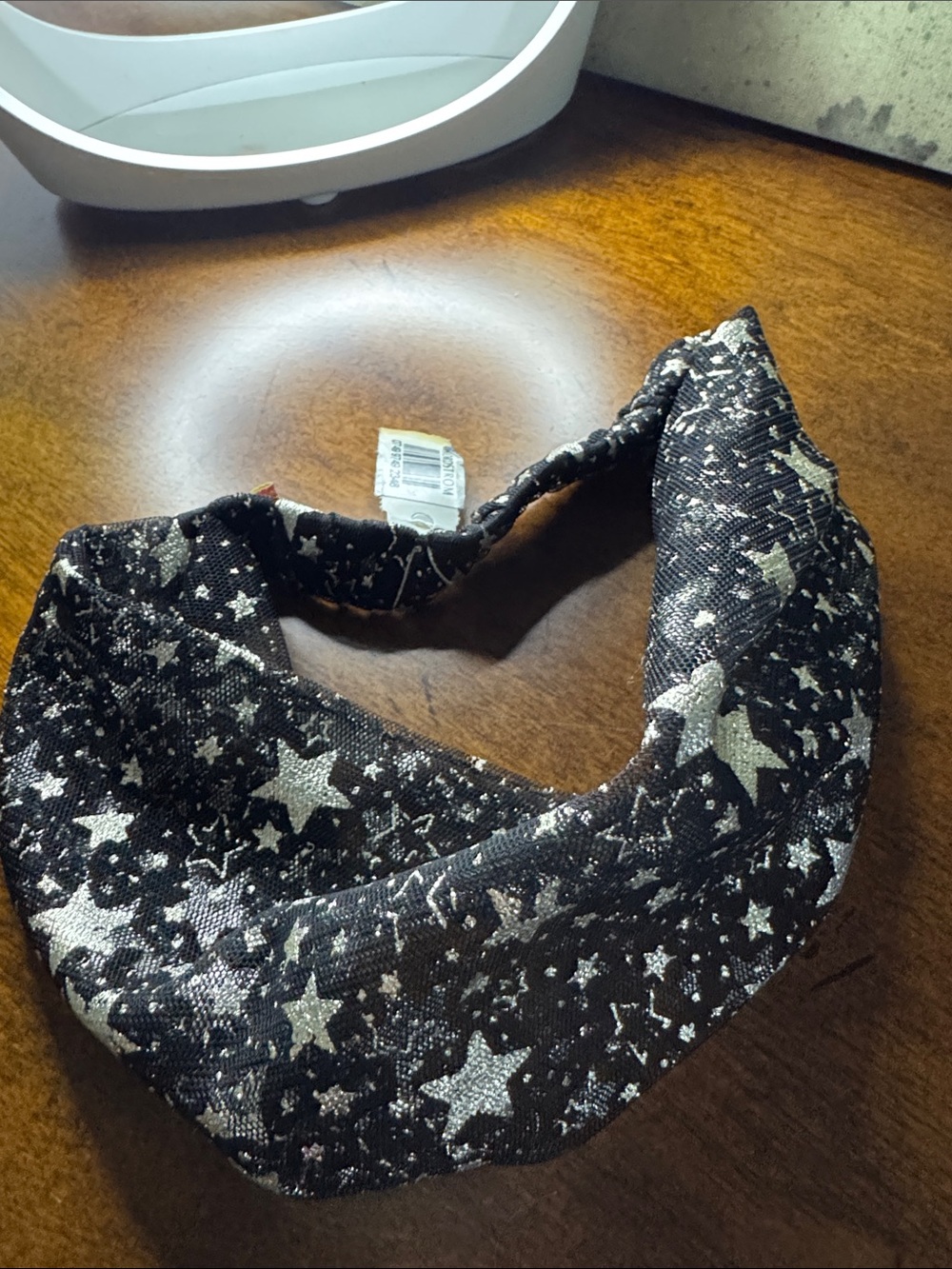 Cara NY Sparkle Star Print Black Headband
